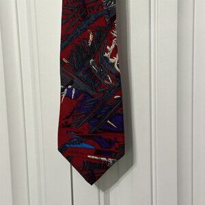 Molecular Expressions Neck Tie Mens Tie Silk Red Made in USA Science Geek